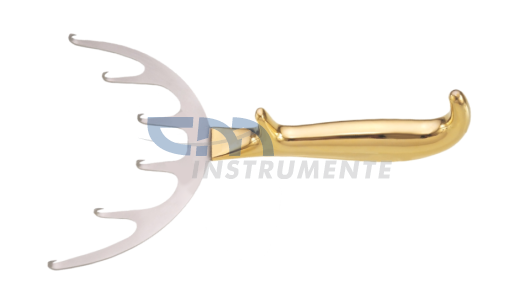 Крючок коронарный для абдоминопластики FREEMAN 6 зубцов, 180мм/23см 